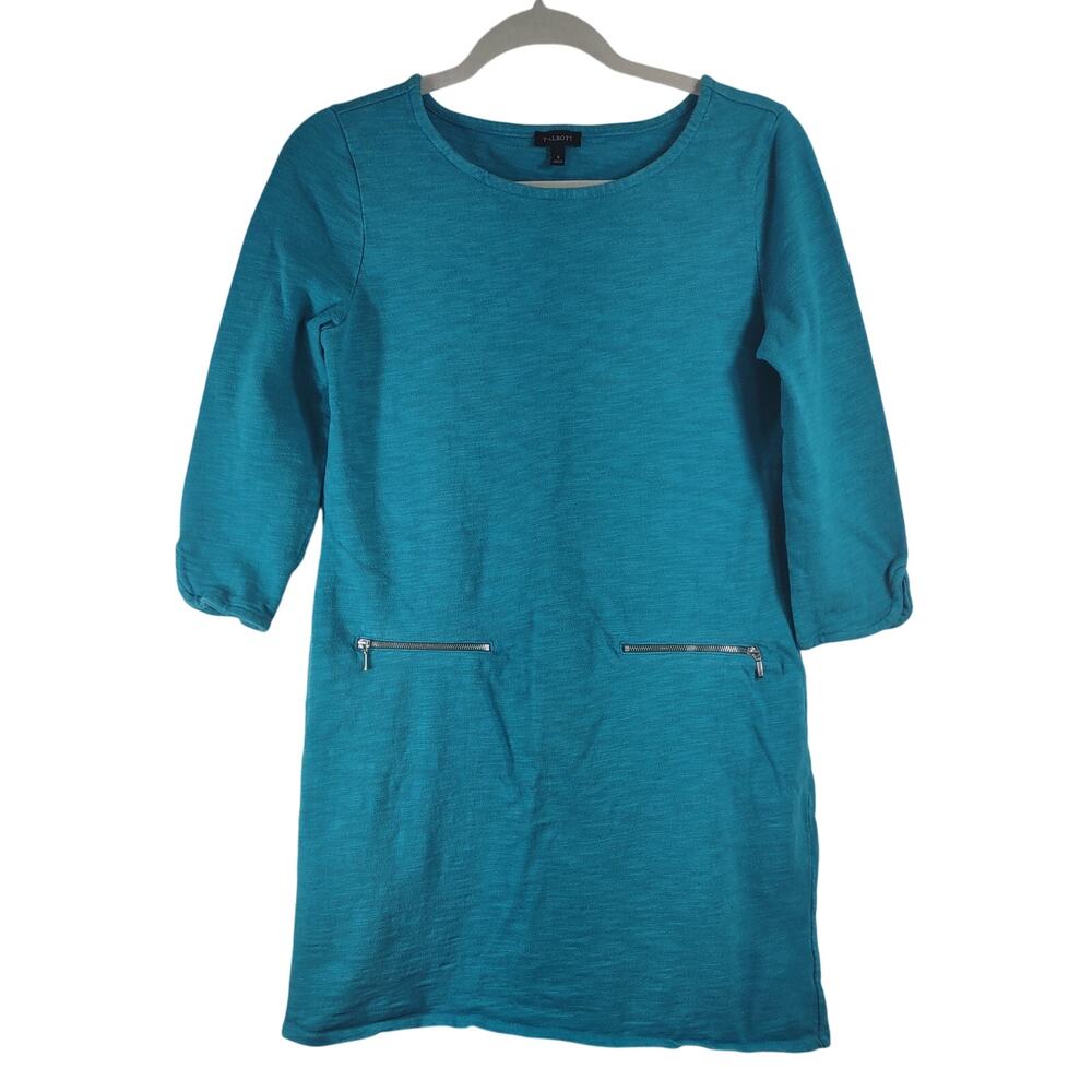 Talbots Cotton Dress, 3/4 Sleeves. Size Small